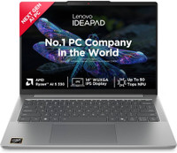 Lenovo AMD Ryzen AI 5 Quad Core 330 - (16 GB/512 GB SSD/Windows 11 Home) IdeaPad Slim 5 14AKP10 Thin and Light Laptop(14 inch, Luna Grey, 1.47 kg, With MS Office)