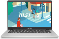 MSI Modern 14 C13M Intel Core i3 13th Gen 1315U - (8 GB/512 GB SSD/Windows 11 Home) Modern 14 C13M-115IN Thin and Light Laptop(14 Inch, Urban Silver, 1.4 kg, With MS Office)