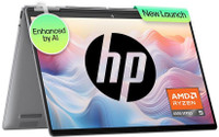 HP ENVY AMD Ryzen 5 Hexa Core 8640HS - (16 GB/512 GB SSD/Windows 11 Home) 14-fa0038AU Thin and Light Laptop(14 inch, Mineral Silver, 1.44 Kg, With MS Office)