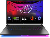 ASUS ROG Strix SCAR 18 (2025) AI PC with Office 2024 + M365 Basic* Intel Core Ultra 9 275HX - (64 GB/2 TB SSD/Windows 11 Home/24 GB Graphics/NVIDIA GeForce RTX 5090/240 Hz/175 W) G835LX-SA187WS Gaming Laptop(18 Inch, Off Black, 3.3 kg, With MS Office)