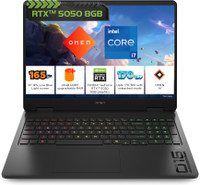 HP OMEN Intel Core i7 14th Gen 14650HX - (24 GB/1 TB SSD/Windows 11 Home/8 GB Graphics/NVIDIA GeForce RTX 5050) 16-am0241TX Gaming Laptop(16 inch, Shadow Black, 2.43 Kg, With MS Office)