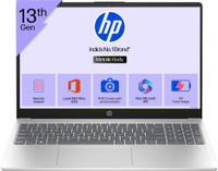 HP 15s Metal Intel Core i3 13th Gen 1315U - (8 GB/512 GB SSD/Windows 11 Home) 15-hr0005TU Thin and Light Laptop(15.6 Inch, Natural Silver, 1.59 Kg, With MS Office)