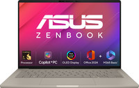 ASUS Zenbook A14 OLED (2025), MSO 2024 + M365 Basic, Metal Body, Backlit Keyboard, Snapdragon X Elite - (16 GB/512 GB SSD/Windows 11 Home) UX3407RA-QD054WS Thin and Light Laptop(14 Inch, Zabriskie Beige, 0.98 Kg, With MS Office)