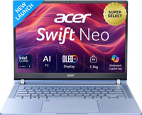 Acer Swift Neo OLED AI PC Intel Core Ultra 5 - (16 GB/512 GB SSD/Windows 11 Home) UN.35GSI.00N Thin and Light Laptop(1 inch, Metallic Brown, 1 kg, With MS Office)