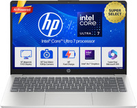 HP 14 AI PC Intel Core Ultra 7 155H - (16 GB/512 GB SSD/Windows 11 Home) 14-gr1036TU Thin and Light Laptop(14 inch, Natural silver, 1.4 kg kg, With MS Office)