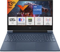 HP Victus Intel Core i7 13th Gen 13620H - (16 GB/512 GB SSD/Windows 11 Home/6 GB Graphics/NVIDIA GeForce RTX 3050) 15-fa2077TX Gaming Laptop(15.6 Inch, Performance Blue, Chrome Logo, 2.29 Kg, With MS Office)