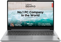 Lenovo IdeaPad 1 AMD Ryzen 5 Hexa Core 5500U - (8 GB/512 GB SSD/Windows 11 Home) IdeaPad 1 15ALC7 Thin and Light Laptop(15.6 inch, Cloud Grey, 1.61 Kg, With MS Office)