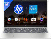 HP 15 Intel Core i5 13th Gen 1334U - (16 GB/512 GB SSD/Windows 11 Home) 15-fd0576TU / 15-fd0467TU Thin and Light Laptop(15.6 inch, Silver, 1.59 Kg, With MS Office)