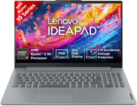 Lenovo IdeaPad Slim 3 AMD Ryzen 3 30 - (16 GB/512 GB SSD/Windows 11 Home) IdeaPad Slim 3 15AMN8 Thin and Light Laptop(15.6 inch, Arctic Grey, 1.62 kg, With MS Office)