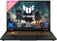 ASUS TUF Gaming F16 (2025) with Office 2024 + M365 Basic* Intel Core i7 14th Gen 14650HX - (16 GB/1 TB SSD/Windows 11 Home/8 GB Graphics/Intel Graphics NVIDIA GeForce RTX 5050/165 GHz) FX608JHR-RV135WS Gaming Laptop(16 Inch, Jaeger Gray, 2.2 kg, With MS Office)