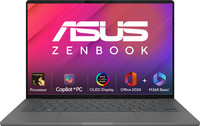 ASUS Zenbook A14 OLED (2025), MSO 2024 + M365 Basic, Metal Body, Backlit Keyboard, Qualcomm Snapdragon X Elite - (16 GB/512 GB SSD/Windows 11 Home) UX3407RA-QD061WS Thin and Light Laptop(14 Inch, Iceland Gray, 0.98 Kg, With MS Office)