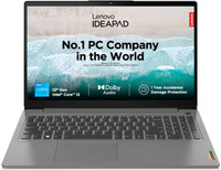 Lenovo IdeaPad Slim 3 Intel Core i3 12th Gen 1215U - (8 GB/512 GB SSD/Windows 11 Home) 15IAU7 Thin and Light Laptop(15.6 inch, Arctic Grey, 1.63 Kg, With MS Office)