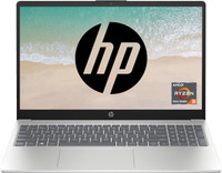 HP 15 with MSO'2024 AMD Ryzen 3 Quad Core 7320U - (8 GB/512 GB SSD/Windows 11 Home) 15-fc0025AU | 15-fc0500AU Thin and Light Laptop(15.6 Inch, Natural Silver, 1.75 Kg, With MS Office)