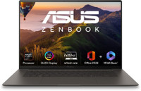 ASUS Zenbook S 16 OLED (2025) with Touch Screen, Backlit Keyboard, AI PC AMD Ryzen AI 7 Octa Core - (24 GB/1 TB SSD/Windows 11 Home) UM5606KA-RJ109WS 2 in 1 Laptop(16 Inch, Zumaia Gray, 1.50 Kg, With MS Office)