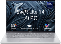 Acer Swift Lite 14 Intel Core Ultra 5 115U - (16 GB/512 GB SSD/Windows 11 Home) SFL14-54M Thin and Light Laptop(14 inch, Light SIlver, 1.1 Kg, With MS Office)