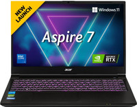 Acer Aspire 7 Intel Core 5 210H - (16 GB/512 GB SSD/Windows 11 Home/6 GB Graphics/NVIDIA GeForce RTX 4050) A715-79G Gaming Laptop(15.6 Inch, Obsidian Black, 1.99 Kg)