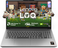 Lenovo LOQe AMD Ryzen 5 Hexa Core 7535HS - (16 GB/512 GB SSD/Windows 11 Home/6 GB Graphics/NVIDIA GeForce RTX 3050/144 Hz) LOQ 15ARP10E Gaming Laptop(15.6 inch, Luna Grey, 1.8 kg, With MS Office)