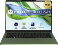 MOTOROLA Motobook 60 Pro Full Metal OLED AI PC Intel Core Ultra 5 225H - (16 GB/1 TB SSD/Windows 11 Home) Motobook 60 14IAH101 Thin and Light Laptop(14 inch, PANTONE Bronze Green, 1.39 Kg, With MS Office)