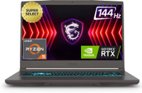 MSI Thin A15 AMD Ryzen 5 Hexa Core 7535HS - (16 GB/512 GB SSD/Windows 11 Home/4 GB Graphics/NVIDIA GeForce RTX 2050/144 Hz) Thin A15 B7UCX-285IN/ Thin A15 B7UCX-105IN Gaming Laptop(15.6 Inch, Cosmos Gray, 1.86 Kg)