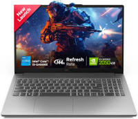 Lenovo LOQ Essential Intel Core i5 12th Gen 12450HX - (12 GB/512 GB SSD/Windows 11 Home/4 GB Graphics/NVIDIA GeForce RTX 2050) 83LK0032IN Gaming Laptop(15.6 Inch, Luna Grey, 1.77 Kg, With MS Office)