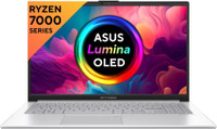 ASUS Vivobook Go 15 OLED, with Backlit Keyboard, AMD Ryzen 3 Quad Core 7320U - (8 GB/512 GB SSD/Windows 11 Home) E1504FA-LK321WS Thin and Light Laptop(15.6 Inch, Cool Silver, 1.63 Kg, With MS Office)