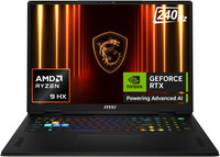 MSI Vector A18 HX AMD Ryzen 9 16 Core 9955HX - (32 GB/2 TB SSD/Windows 11 Home/16 GB Graphics/NVIDIA GeForce RTX 5080/240 Hz) Vector A18 HX A9WIG-088IN Gaming Laptop(18 Inch, Cosmos Gray, 3.6 Kg)