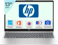 HP 15 Intel Core i3 13th Gen 1315U - (16 GB/512 GB SSD/Windows 11 Home) 15-fd0668TU Thin and Light Laptop(15.6 Inch, Natural silver, 1.59 Kg)