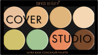 SWISS BEAUTY Ultra Base Concealer Cream Palette | Lightweight Color Corrector Concealer(MultiColour, 19 ml)