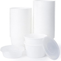 Shubham Technoplast Plastic Utility Container  - 500 ml(Pack of 50, White)