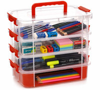 ROYALRYTE ENTERPRISE Plastic Utility Container  - 2000 ml(Red, Transparent)