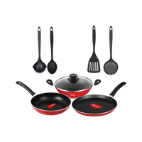 Pigeon Mio Gift Set Non-Stick Coated Cookware Set(Aluminium, 8 - Piece)
