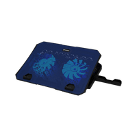 EVOFOX Frost 15.6 inches with blue LED 2 Fan Ergonomic Cooling Pad with Adjustable Height(Blue)
