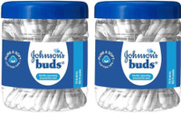 JOHNSON Cotton Ear Buds,75 Units (150 Swabs) X 2(150 Units)