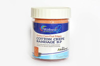 Wellness COTTON CREPE BANDAGE PREMIUM 6CM*4M Crepe Bandage