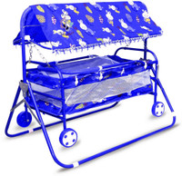 Avani MetroBuzz Foldable Baby Cradle Jhula Palna For New Born(Blue)