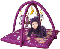 himanshu tex Baby Playgym for Babies Activity Play Gym Mat with 5 Hanging Toys 0 to 24 Month(Multicolor)