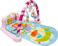 VIDGY 5 in 1 Indian Musical Keyboard Mat Baby Piano Gym Mat Gym & Fitness Rack (Pink)(Pink)