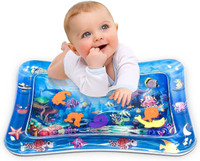 Pulsbery Baby Kids Water Play Mat Toys Inflatable Tummy Time Leakproof Water Play Mat, Fun Activity Play Center Indoor and Outdoor Water Play Mat for Baby(Multicolor)