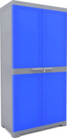 Nilkamal Freedom FMM Plastic Cabinet for Multipurpose Storage Solution|Bedroom|Kids Room Plastic Almirah(Finish Color - Deep Blue & Grey, DIY(Do-It-Yourself))