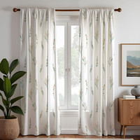 HOMEMONDE 274.32 cm (9 ft) Long Door Cotton Room Darkening Curtain (Pack Of 2)(Multicolor, Printed)