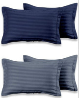 Luxury Trends Cotton Pillows Cover(73 cm*50 cm, Pack of 4, Blue, Grey)
