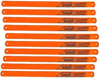 SHMART MIRANDA Hi-Speed Steel Hand Hacksaw Blade (12 X 1/2" X 0.025") 18 TPI (10 Blade) Metal Cutter