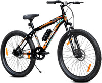 LEADER Beast 26T with Front Suspension and Disc Brake and Complete Accessories 26 T Mountain Cycle(Single Speed, Black)