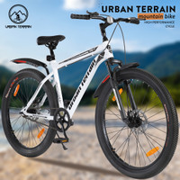 Urban Terrain Galaxy Pro High Performance Mountain Cycles For Men With FS & Dual Disc Brake 27.5 T Road Cycle(Single Speed, White)
