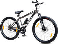 LEADER TORFIN 26T MTB Cycle with Dual Disc Brake & Front Suspension 26 T Mountain Cycle(Single Speed, Grey)