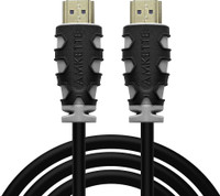 AMKETTE HDMI Cable 20 m 18Gbps Transfer Speed, Ethernet, 4k@60fps, and Gold Plated Connectors(Compatible with Laptops/PC, Projectors, CCTV, HDTV, Monitor, Blue-ray Player, TV Box, Black, One Cable)