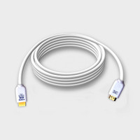 MX HDMI Cable 35 m Copper HDMI Gold Plated 19 Pin Male to Male Hi-Speed Upto 18Gbps, Ethernet Cord 2.0V(Compatible with HDTV, Set Top Box, White, One Cable)