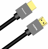 Honeywell HDMI Cable 5 m HC000010/HDM/5M/BLK/SLM(Compatible with TV, Computer, Grey, Black, One Cable)