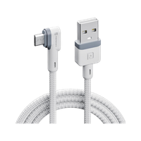 Portronics Micro USB Cable 3 A 1.2 m Konnect L(Compatible with All Phones, White, One Cable, USB Type A To Micro USB, 15 W)