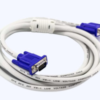 R3 GERMAN VGA Cable 30 m VGA CABLE 30 m BLACK / WHITE COLOUR(Compatible with CPU TO DESKTOP, laptop TO LED's, LAPTOP TO PROJECTOR, White, Black, One Cable)